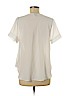 Paper Crane 100% Polyester White Short Sleeve Blouse Size M - photo 2