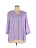 Notations Purple 3/4 Sleeve Blouse Size XL - photo 1