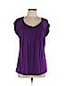 Chico's Purple Short Sleeve Top Size Lg (2) - photo 1