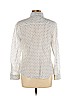 J. McLaughlin White Long Sleeve Button-Down Shirt Size 10 - photo 2