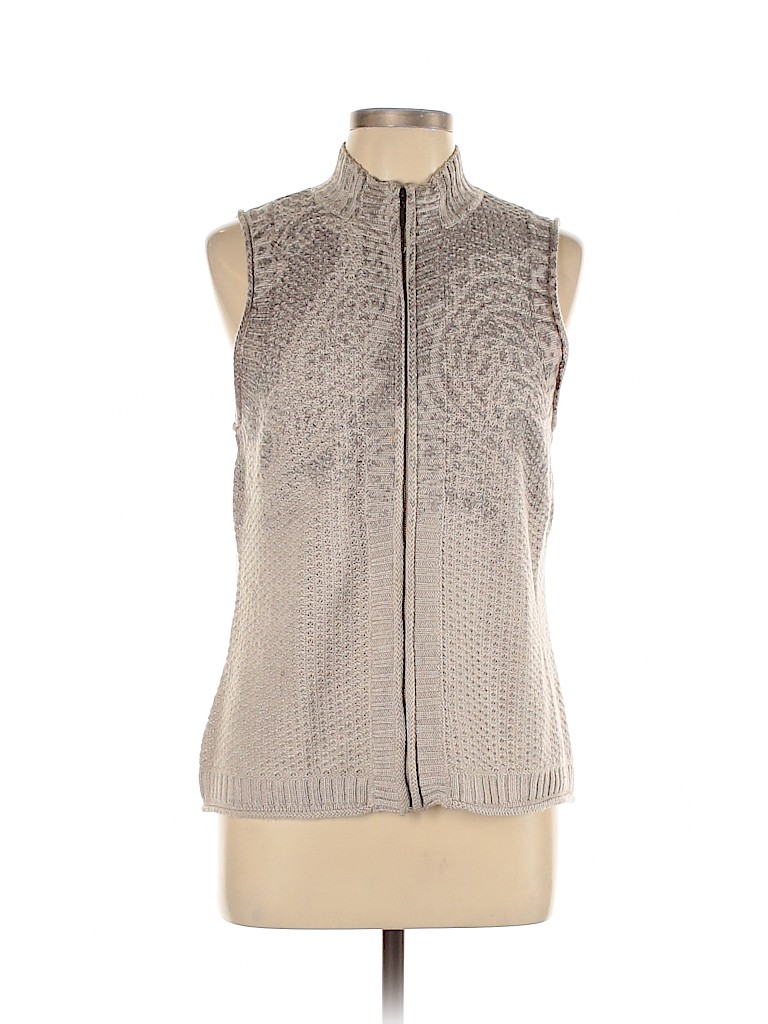 Coldwater Creek Gray Sweater Vest Size L - photo 1