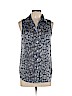 L'Agence 100% Polyester Blue Sleeveless Blouse Size XL (4) - photo 1