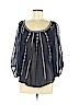 Lucky Brand 100% Rayon Blue 3/4 Sleeve Blouse Size XS - Sm - photo 1