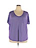 Faded Glory Purple Short Sleeve Top Size 3X - photo 1