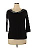 Joan Rivers 100% Polyester Black 3/4 Sleeve Top Size 3X - photo 1