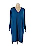 Eileen Fisher 100% Wool Blue Casual Dress Size L - photo 1