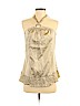 White House Black Market 100% Polyester Tan Halter Top Size 0 - photo 1