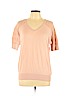 LC Lauren Conrad Pink Short Sleeve Top Size L - photo 1