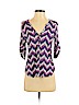 Pixley Purple Short Sleeve Henley Size XS - photo 1