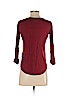 Lucky Brand 100% Rayon Burgundy Long Sleeve Top Size XS - photo 2