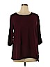 Cato Purple Long Sleeve Top Size XL - photo 1