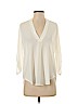Lush 100% Polyester White 3/4 Sleeve Blouse Size S - photo 1