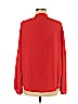 H&M 100% Polyester Red Long Sleeve Blouse Size 6 - photo 2