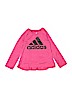 Adidas 100% Polyester Pink Active T-Shirt Size 4 - photo 1