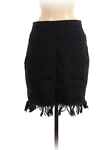 Pilcro and The Letterpress Denim Skirt (view 2)