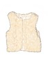H&M Solid Ivory Faux Fur Vest Size 5 - 6 - photo 1