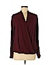 Mossimo 100% Polyester Burgundy Long Sleeve Blouse Size M - photo 1