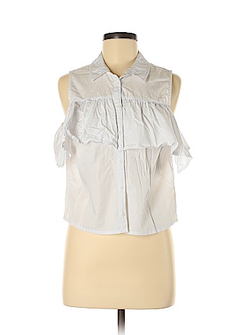 Forever 21 Sleeveless Button-Down Shirt (view 1)