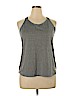 Nike 100% Polyester Gray Active Tank Size XL - photo 1