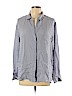 Theory 100% Silk Blue Long Sleeve Silk Top Size XL - photo 1