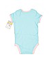 Carter's 100% Cotton Blue Short Sleeve Onesie 9-12 MO / 12 MO - photo 2