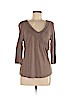Stella Carakasi Tan 3/4 Sleeve Top Size M - photo 1