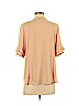 Ann Taylor 100% Polyester Tan Short Sleeve Blouse Size S (petite) - photo 2