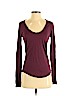 Joe's Jeans Burgundy Long Sleeve Top Size S - photo 1