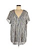 Torrid Gray Short Sleeve Blouse Size 2X Plus (2) - photo 1