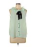 Forever 21 100% Polyester Green Sleeveless Blouse Size L - photo 1