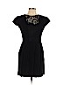 Sandro 100% Viscose Black Casual Dress Size Lg (3) - photo 1
