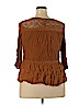 ModCloth 100% Rayon Brown 3/4 Sleeve Blouse Size XL - photo 2