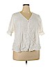 Old Navy White 3/4 Sleeve Blouse Size XL - photo 1