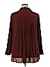 Chico's 100% Polyester Brown Long Sleeve Blouse Size XL (3) - photo 2