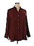 Chico's 100% Polyester Brown Long Sleeve Blouse Size XL (3) - photo 1