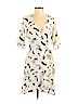 Veronica M. 100% Polyester Ivory Casual Dress Size S - photo 1