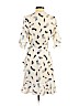 Veronica M. 100% Polyester Ivory Casual Dress Size S - photo 2