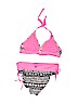 Justice Print Pink Two Piece Swimsuit Size 12 - photo 2