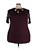 Lane Bryant Burgundy Short Sleeve Top Size 18 - 20 Plus - photo 1