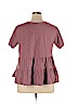 Left of Center 100% Cotton Pink Short Sleeve Top Size 1X - photo 2