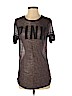 Victoria's Secret Pink Gray Short Sleeve T-Shirt Size XS - photo 1
