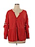 Lucky Brand Orange Long Sleeve Top Size 2X - photo 1