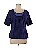 Venezia 100% Cotton Purple Short Sleeve Top Size 18 - 20 Plus - photo 1