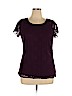 Maurices Purple Short Sleeve Blouse Size XL - photo 1