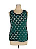 Ann Taylor LOFT Outlet Teal Sleeveless Blouse Size XL - photo 1