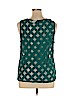 Ann Taylor LOFT Outlet Teal Sleeveless Blouse Size XL - photo 2