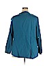 Silhouettes Blue 3/4 Sleeve Blouse Size 2X - photo 2