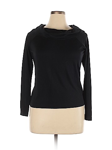 Linda Allard Ellen Tracy Long Sleeve Silk Top (view 1)