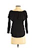 Veronica M. Black Long Sleeve Top Size XS - photo 1