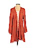 Socialite 100% Rayon Orange Cardigan Size S - photo 1